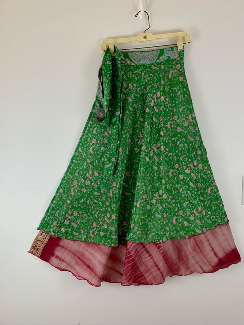 Reversible Wrap Maxi Skirts BINS610